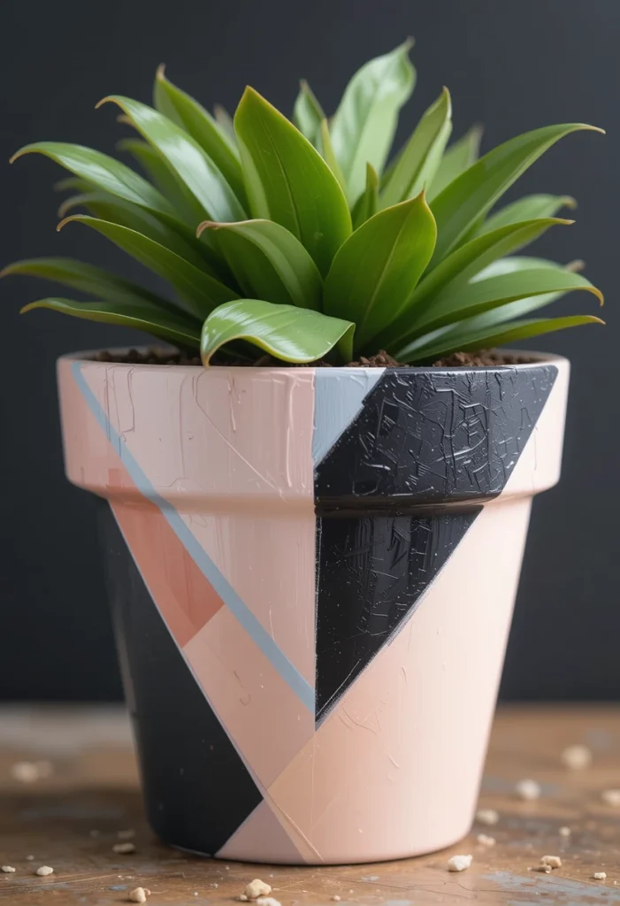 Geometric Pattern Pots