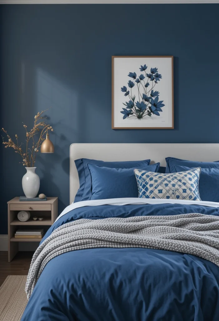 Indigo and Soft Gray Layers