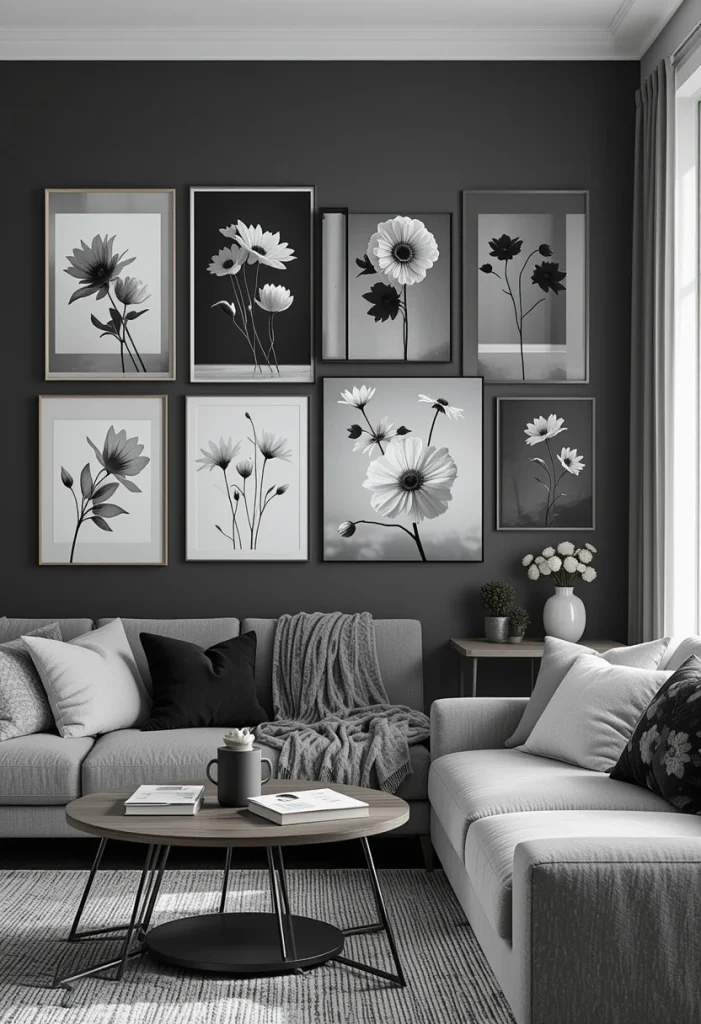 Black and White Floral Photography