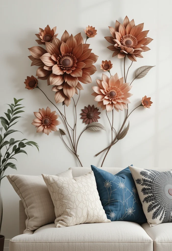 3D Floral Wall Sculptures