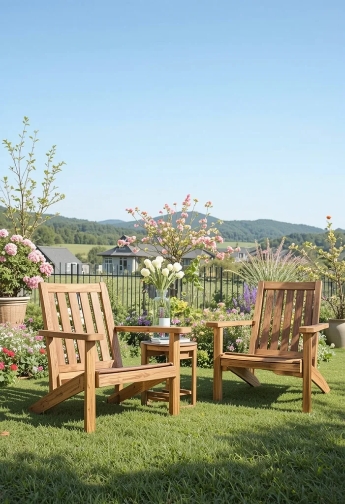 Teak Wood Folding Chair