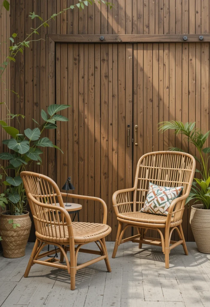 Folding Bamboo Chair