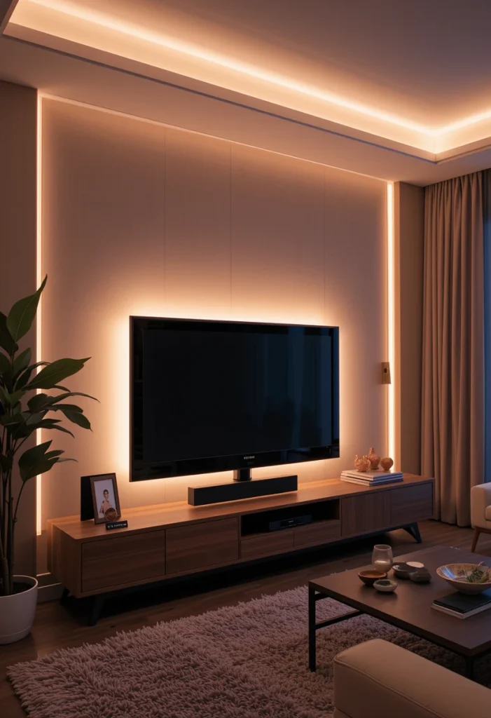LED Strip Lights Behind the TV