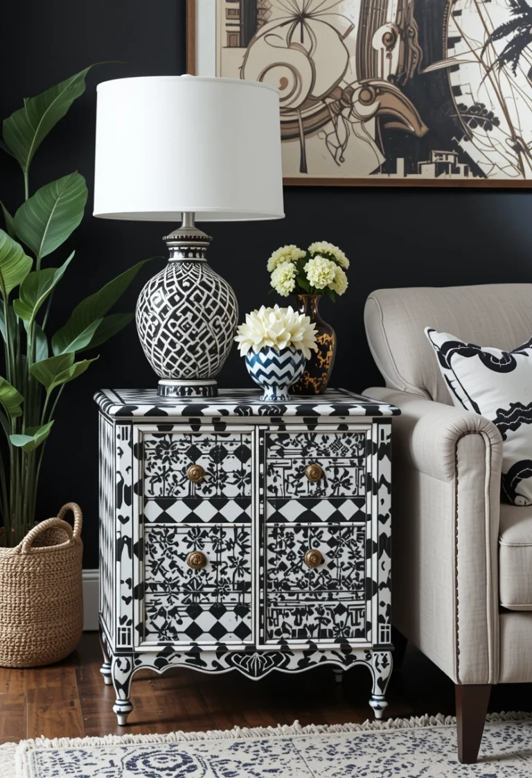 Bold Side Table Painting Ideas for Living Room: 15 Creative Ways to Transform Your Space