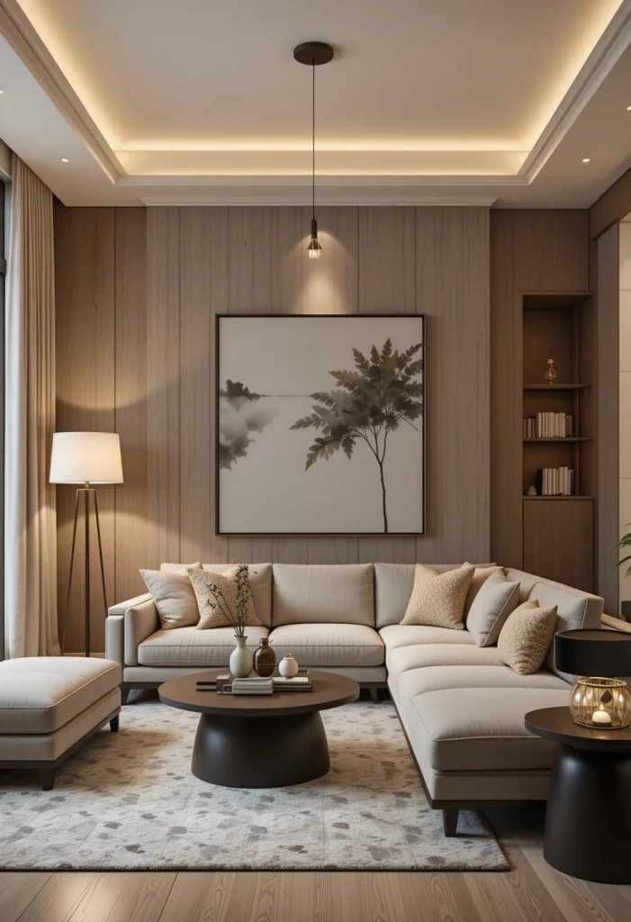 Soft Lighting with Modern Fixtures