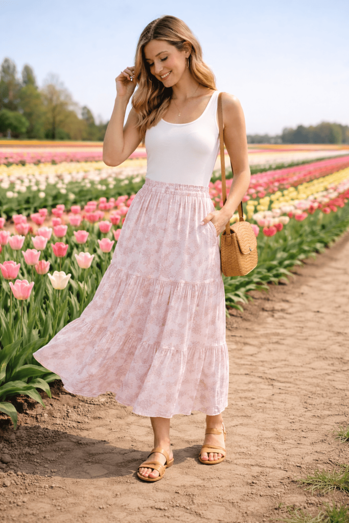 Maxi Skirt + Fitted Tank