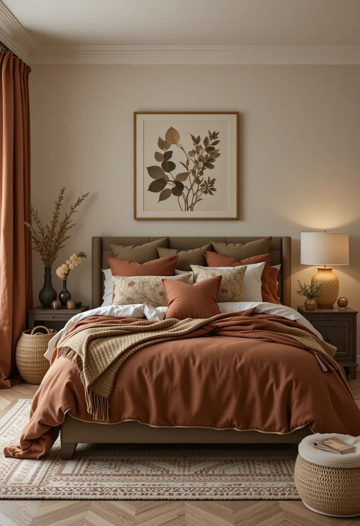 Layer Different Shades of Earth Tones