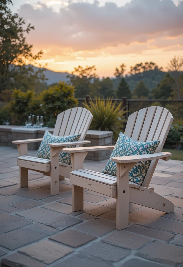 Outdoor Adirondack Chair (Light Finish)