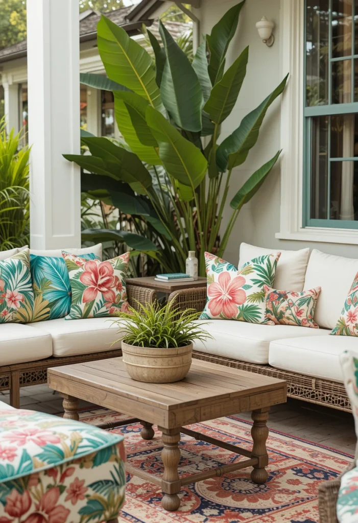 Tropical Print Cushions and Throws