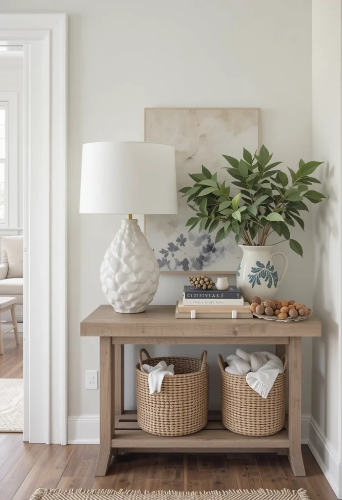 Warm Wood and Woven Textures