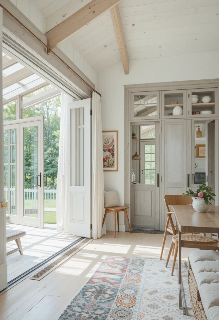 Sliding Doors or Open Entryways