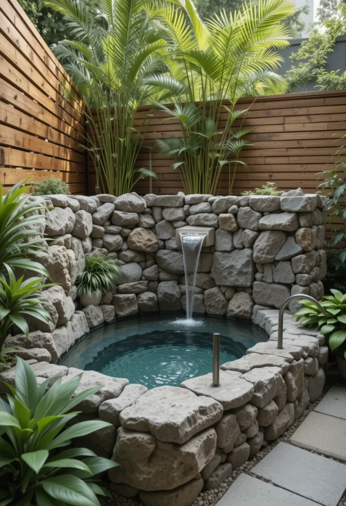 Natural Stone Plunge Pool