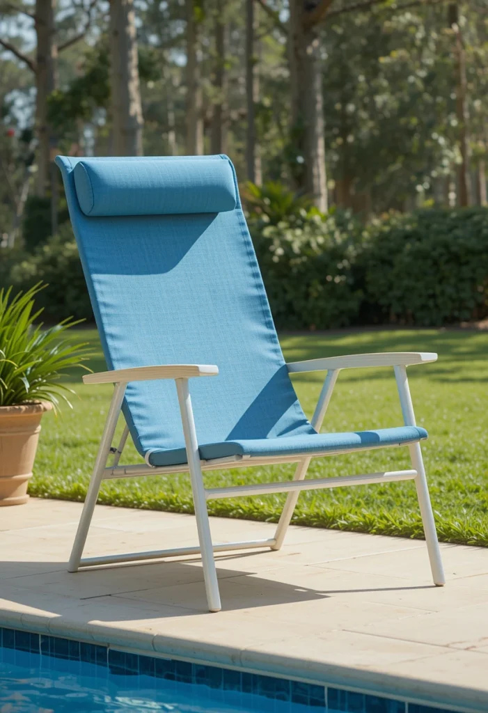 Premium Outdoor Lounge Chair with Cooling Fabric