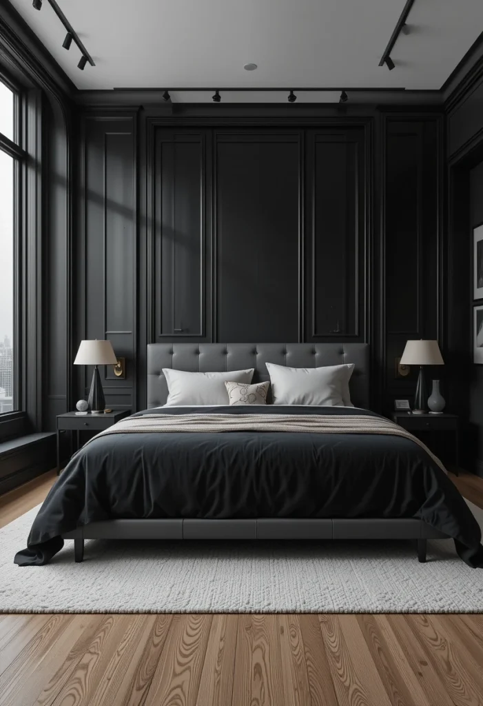 Black Paneling for Architectural Depth