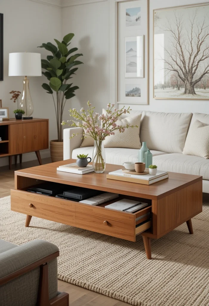 Storage Drawer Coffee Table