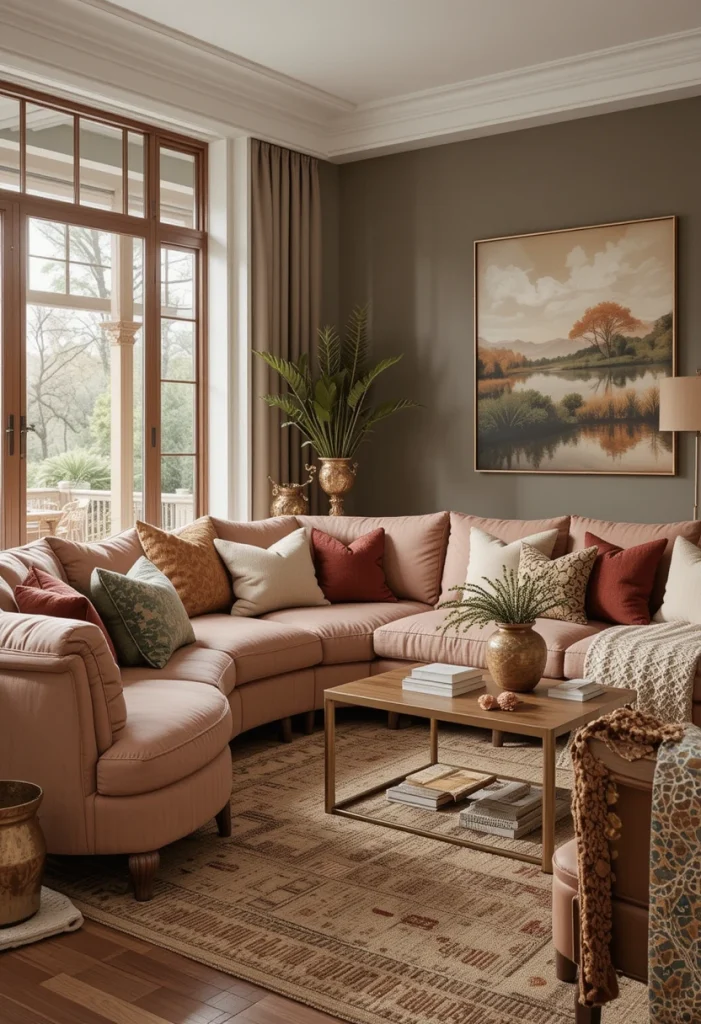 Earthy Tones with Metallic Warmth