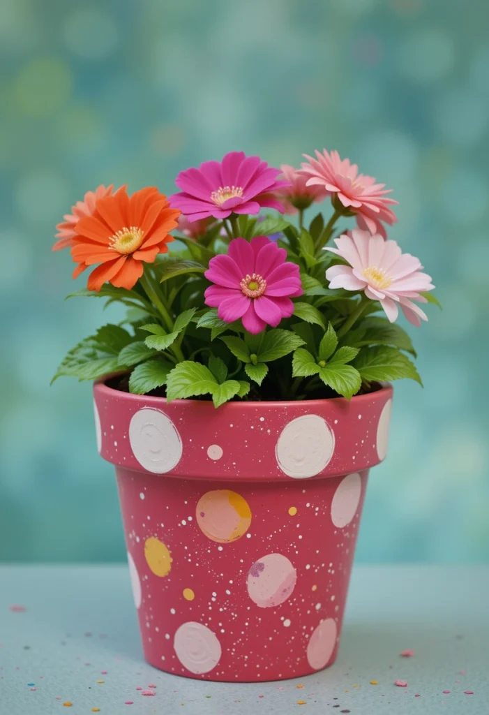 Polka Dot Playful Pots
