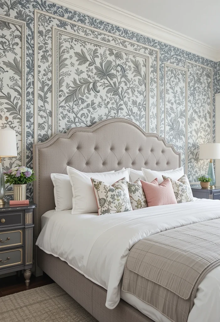 Layered Wallpaper and Molding