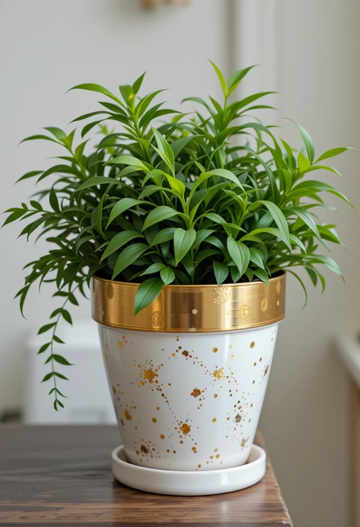 Metallic Accent Pots