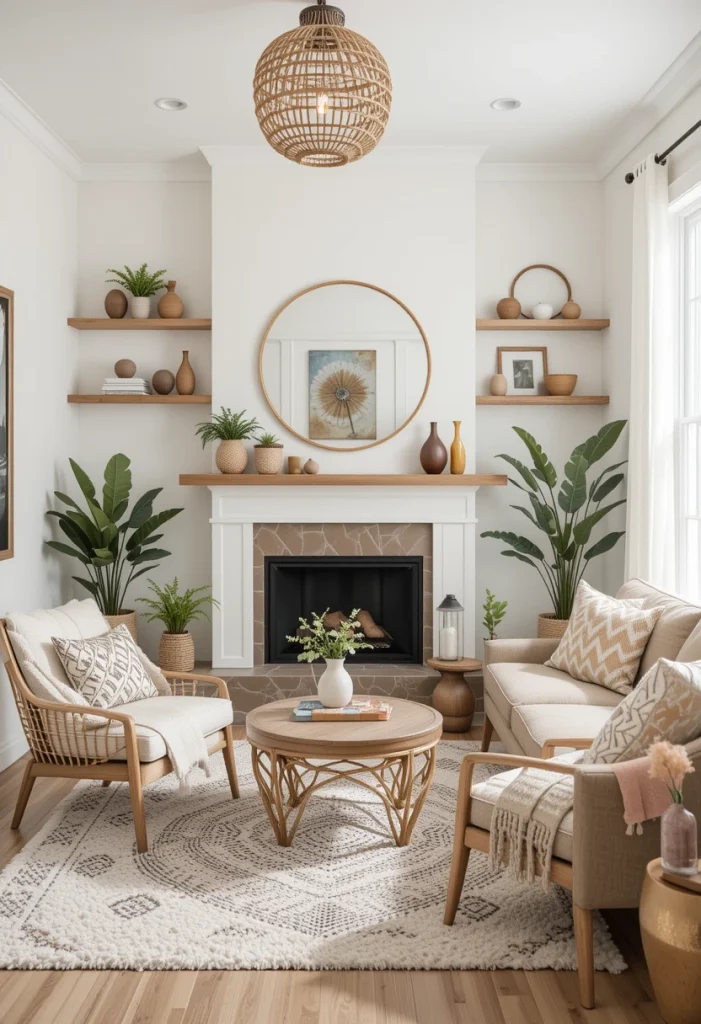 Small Bohemian Living Room That Feels Spacious