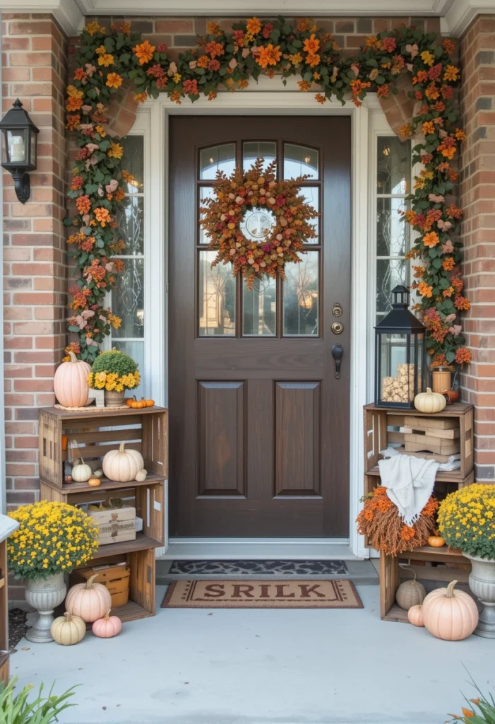 Fill Wooden Crates With Seasonal Decor