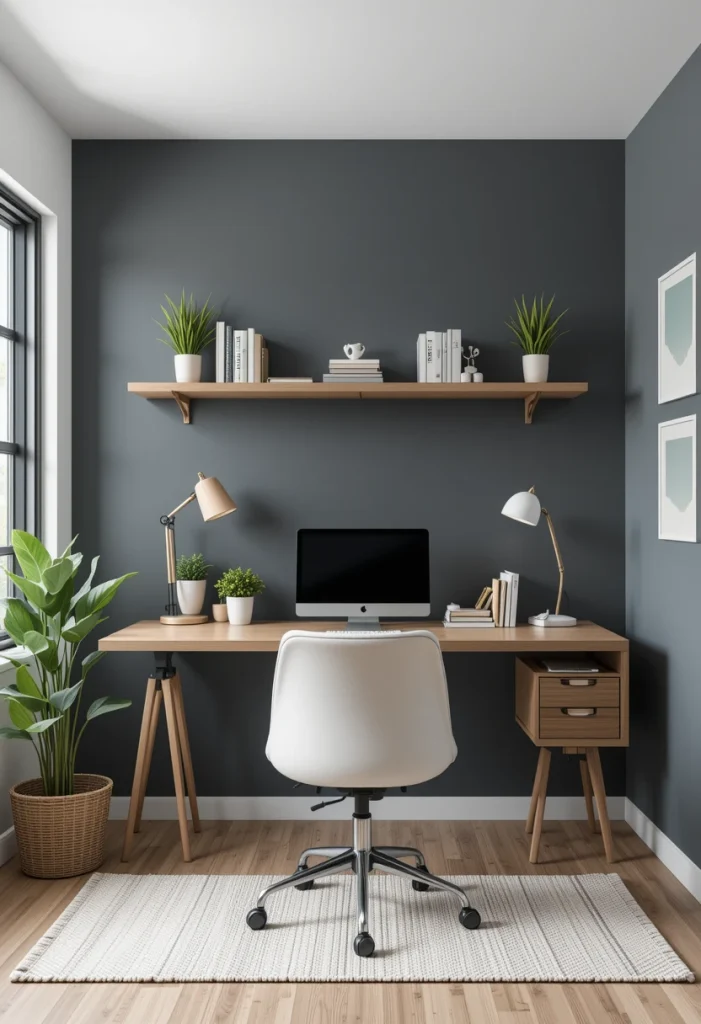 Ultra Simple Modern Desk Setup