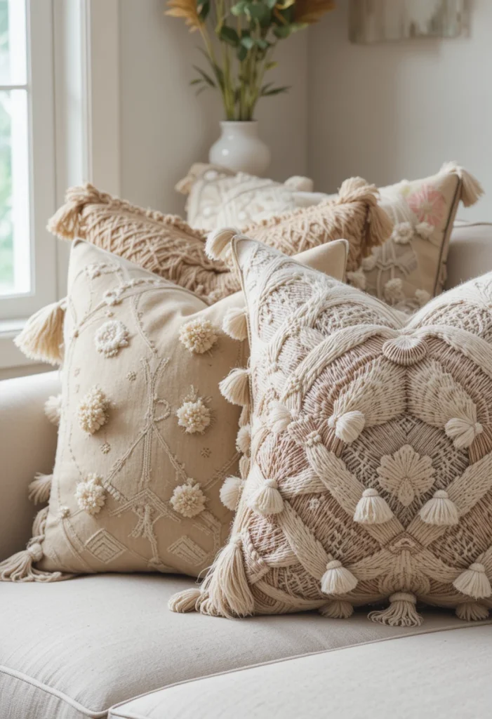 Handmade Textured Pillow Covers