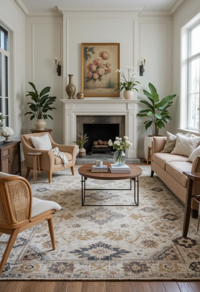 Vintage-Inspired Flatweave