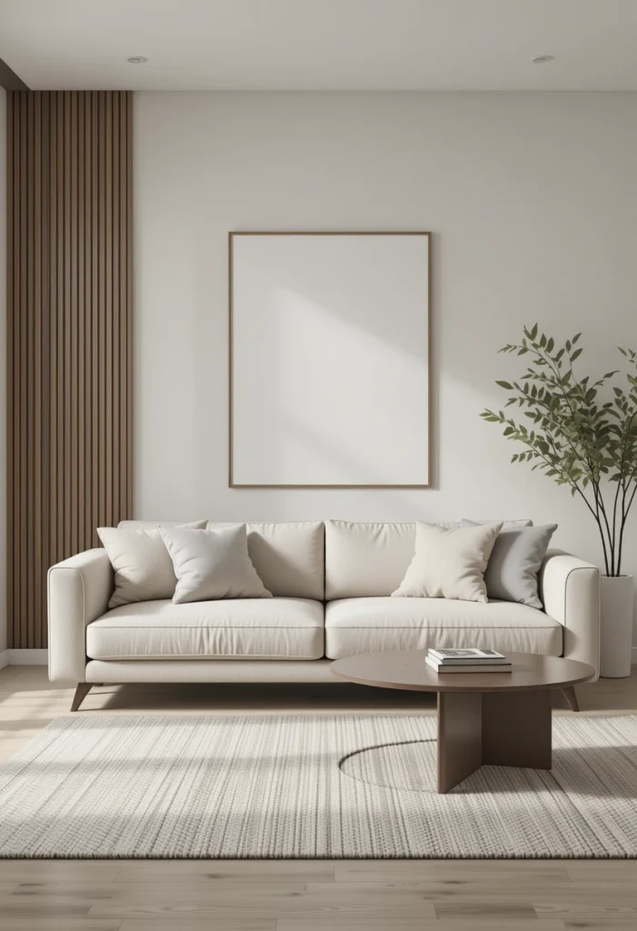 Simple SOFA in neutral fabric