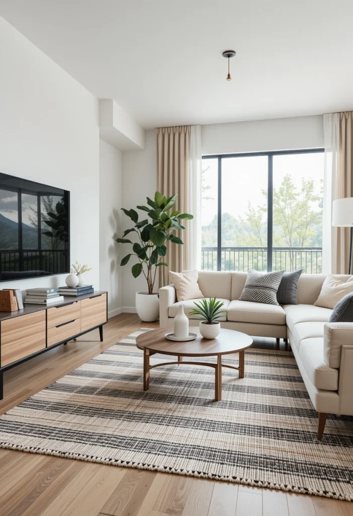 Striped Woven Rug