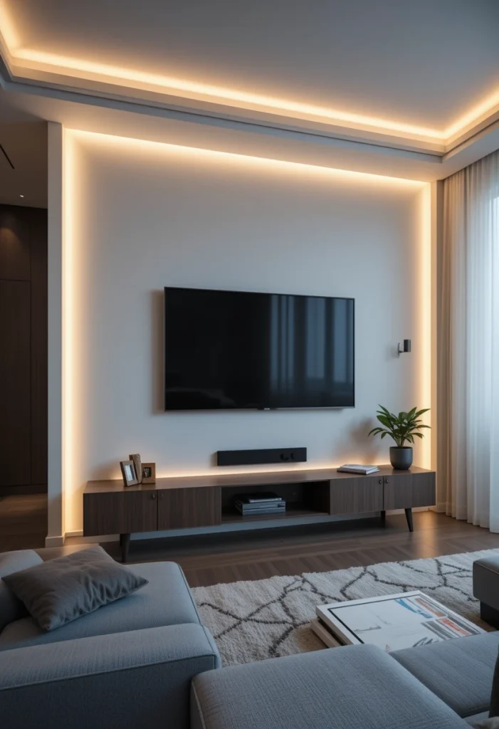 LED Strip Lighting Behind the TV