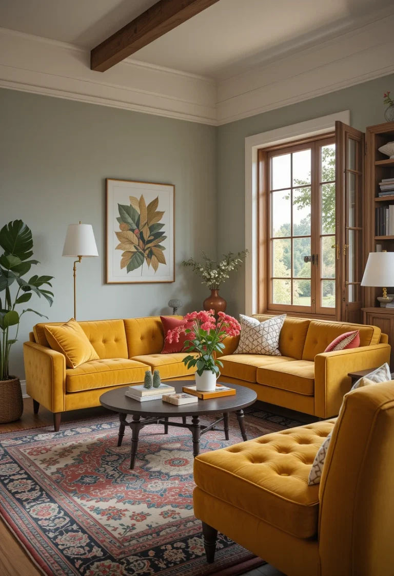 VELVET SOFA FOR LIVING ROOMS: 13 STUNNING IDEAS TO ELEVATE YOUR SPACE