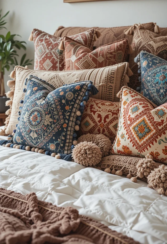 Moroccan-Inspired Pillow Styling