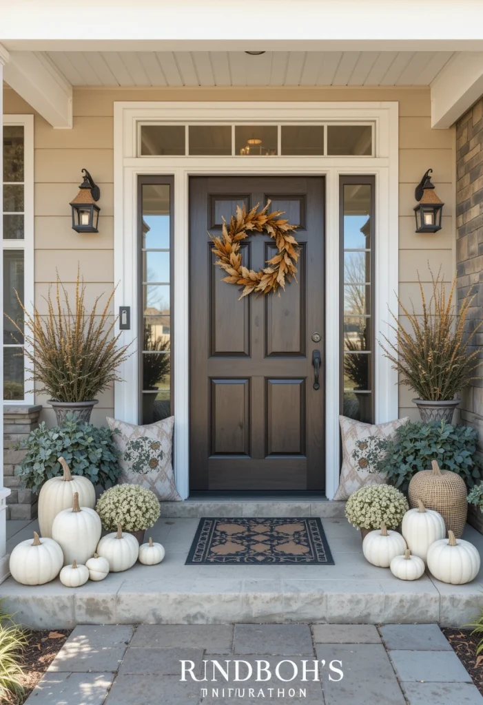 Style a Neutral Fall Porch for a Modern Look