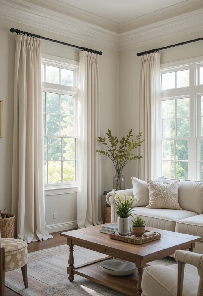 Decorate With Soft Neutral Curtains