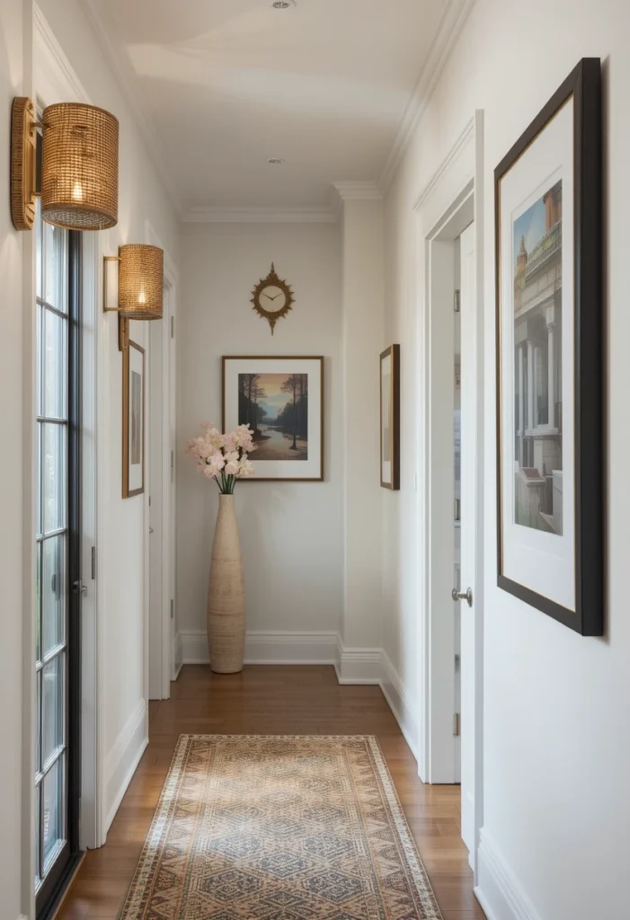 Rattan Wall Sconces for Hallways