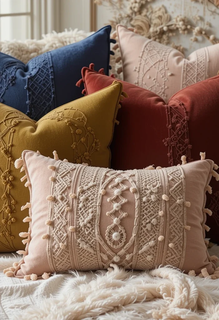 Vintage-Inspired Velvet Pillows