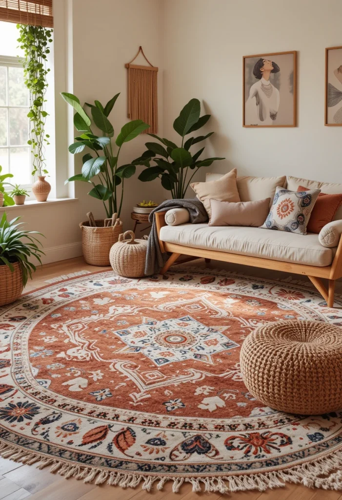 Muted Terracotta Boho Rugs