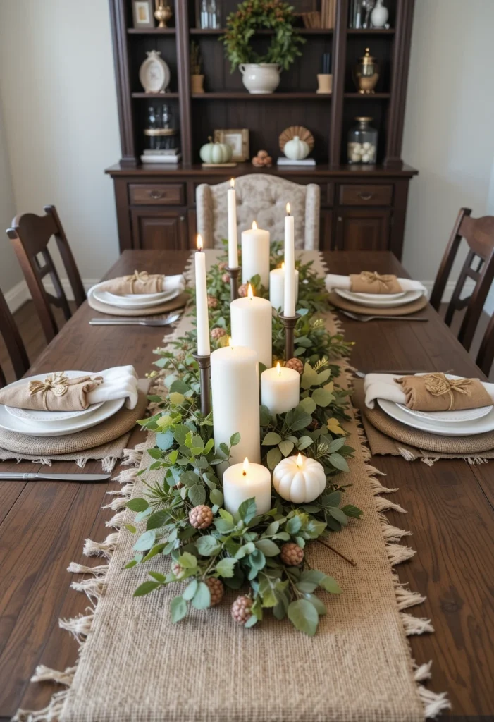 Burlap Table Runner DIY