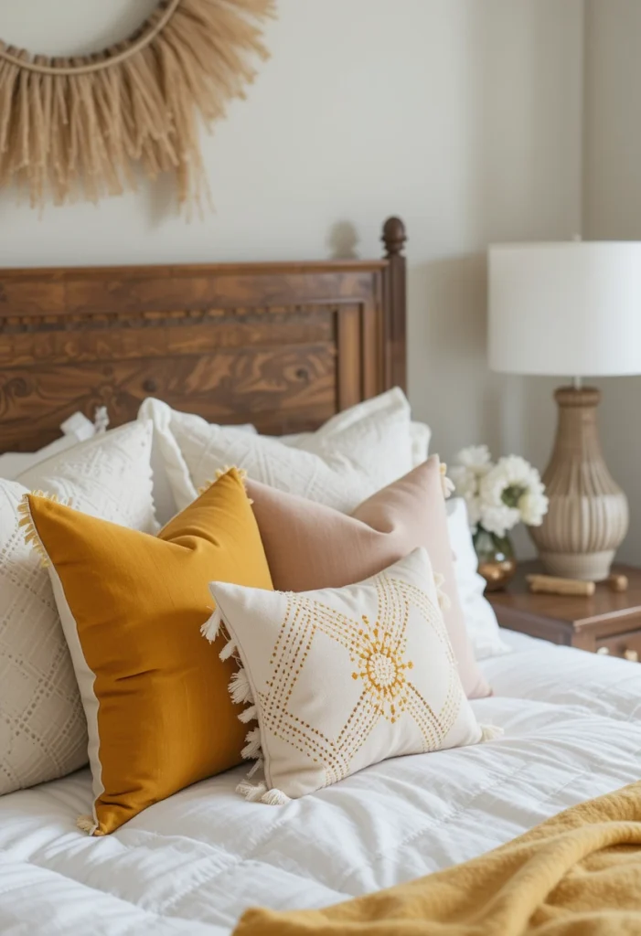 Mustard Yellow Accent Pillows
