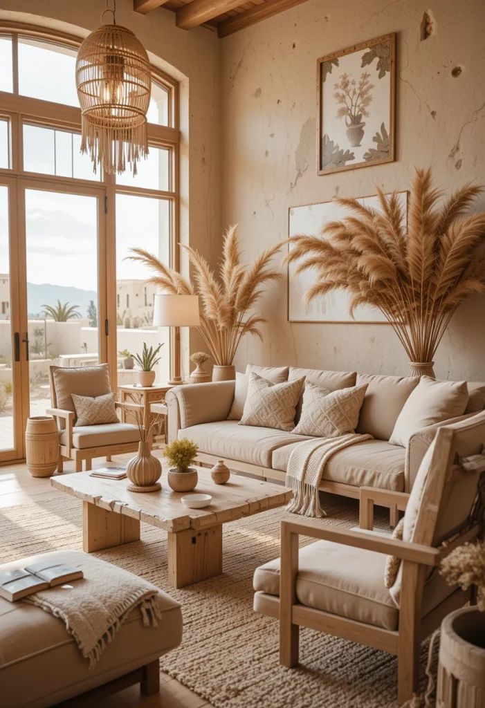Desert-Inspired Bohemian Living Room