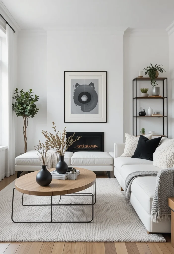 White, Wood, and Black