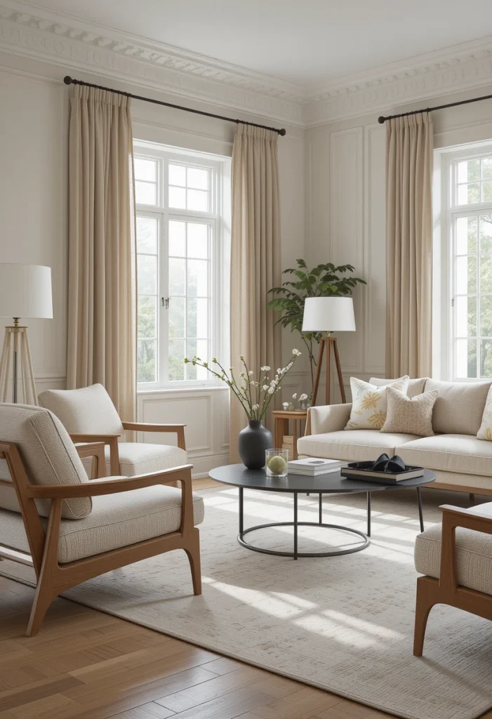 Warm Beige and Soft White