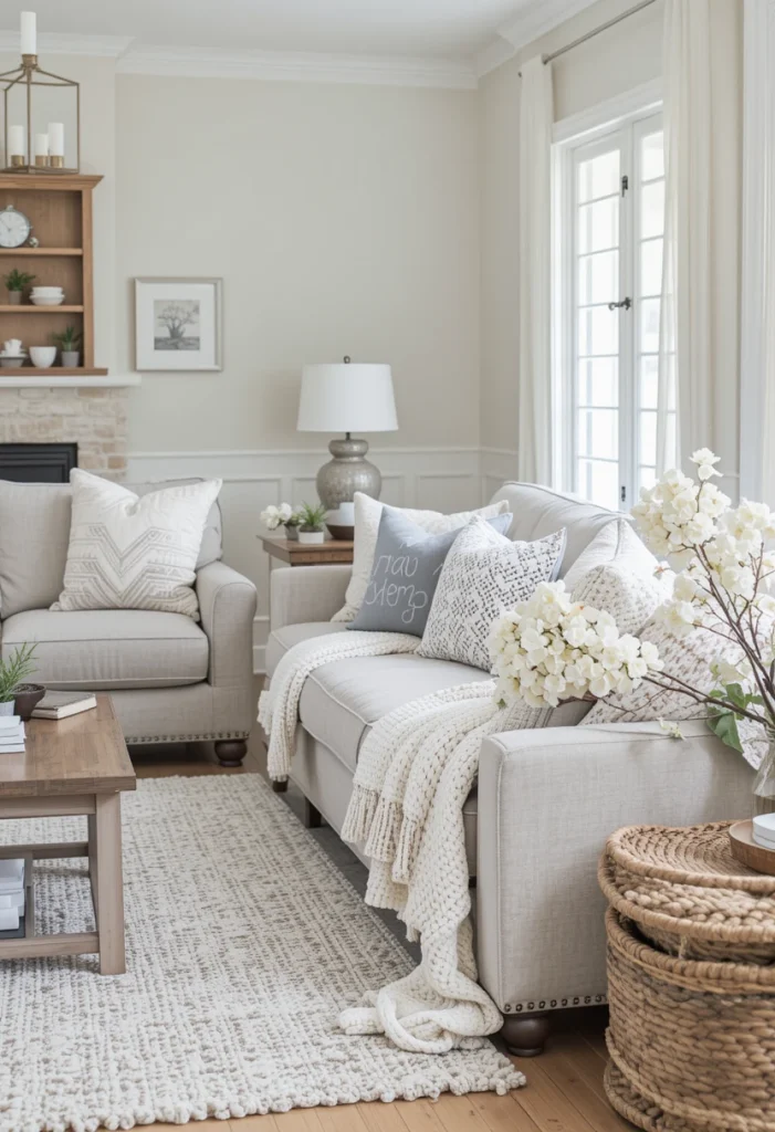 Add Warmth With Layered Throw Blankets