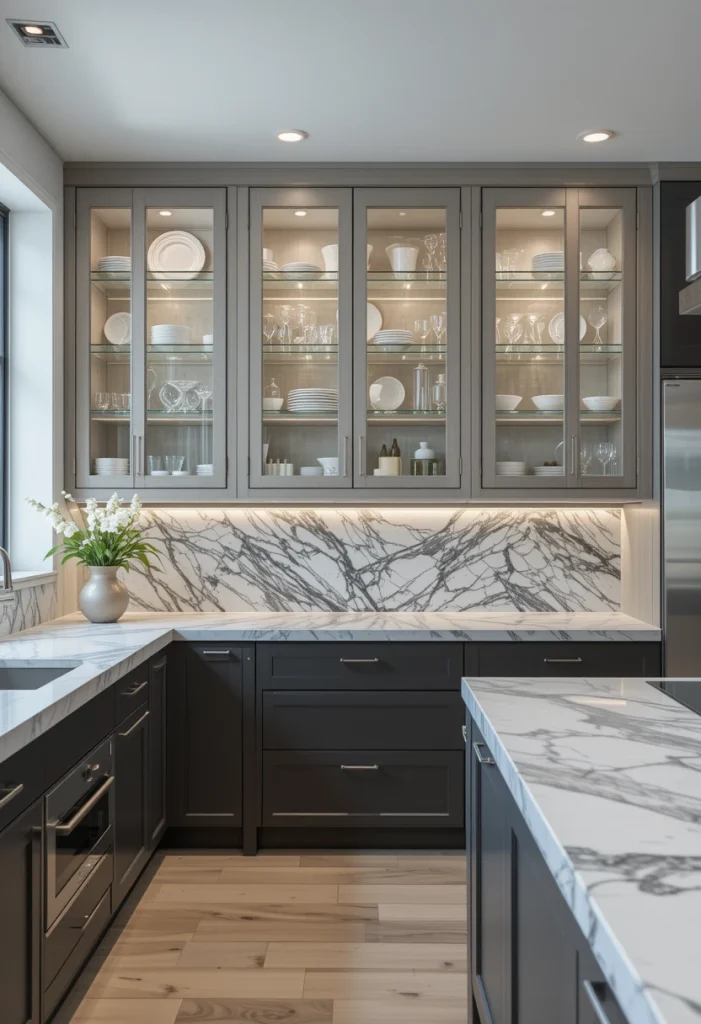 Glass Display Cabinet Kitchen