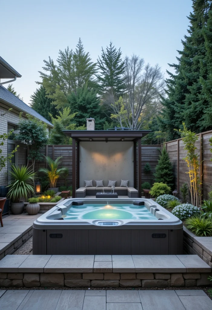 Luxury Outdoor Spa Area
