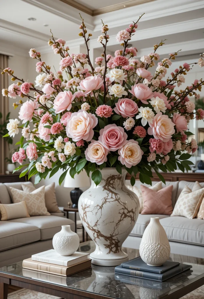 Oversized Floral Arrangements as a Statement Piece