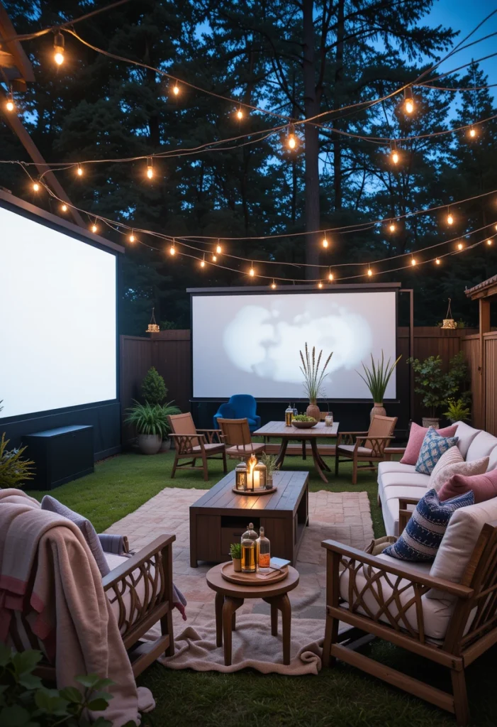 Outdoor Movie Night Space