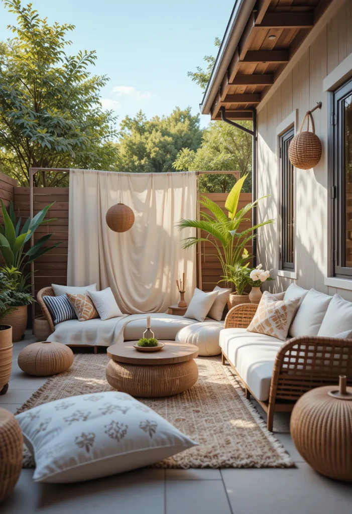 Boho-Inspired Outdoor Lounge