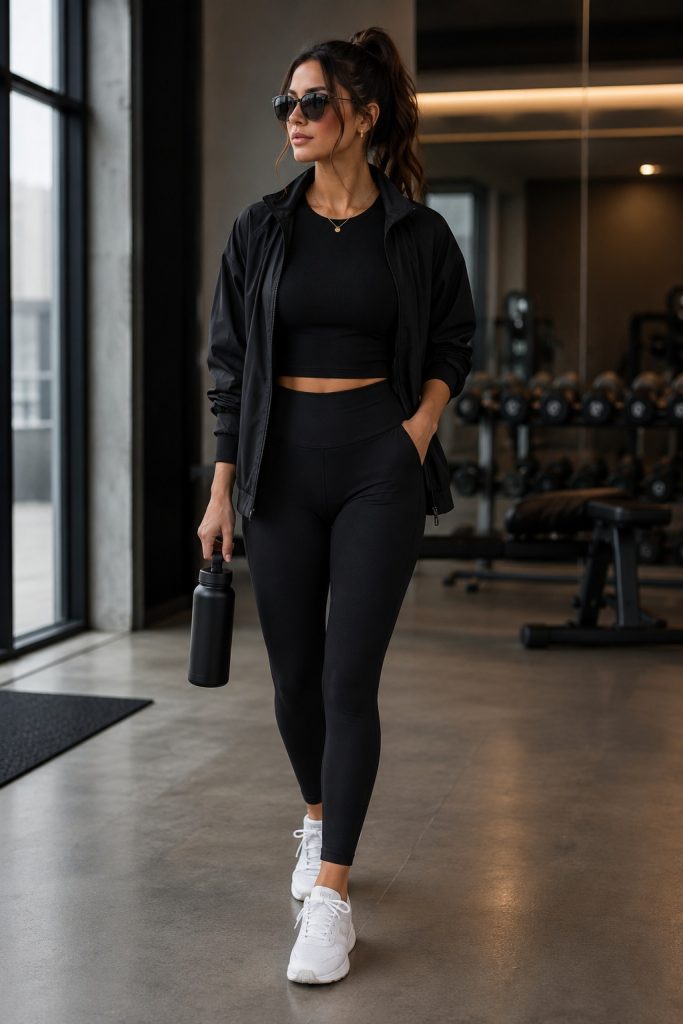Monochrome Black Sporty Outfit